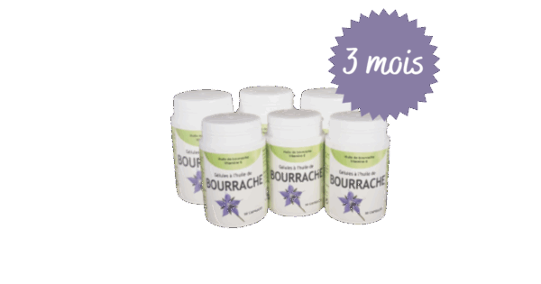 huile de bourrache cure 3 mois