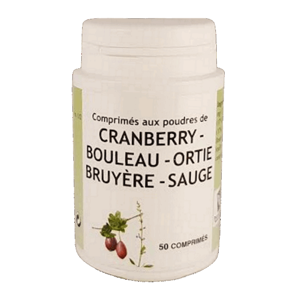 phytocontinence, cranberry, bouleau, ortie, bruyère, sauge
