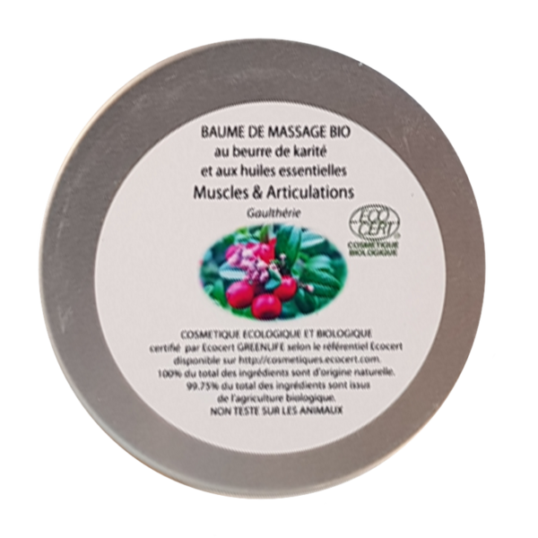 Articulations Baume de massage bio 90g