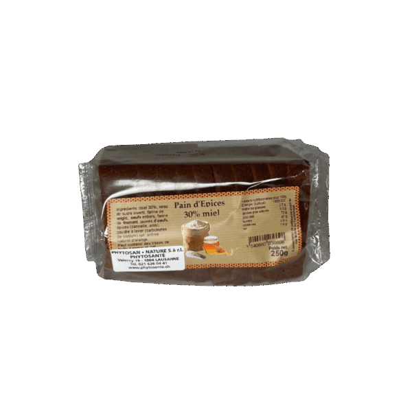 Pain d'épices 30 % miel 250g